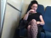 Скрытые камеры в поезде порно